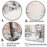 Winter Forest Snow Charm Landscape - Landscapes Canvas Wall Art