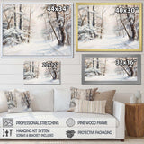 Winter Forest Snow Charm Landscape - Landscapes Canvas Wall Art