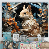 Minimalism Squirrel - Squirrel Home Decor Art