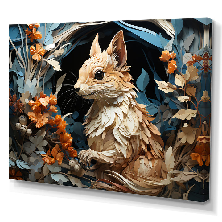 Minimalism Squirrel - Squirrel Home Decor Art