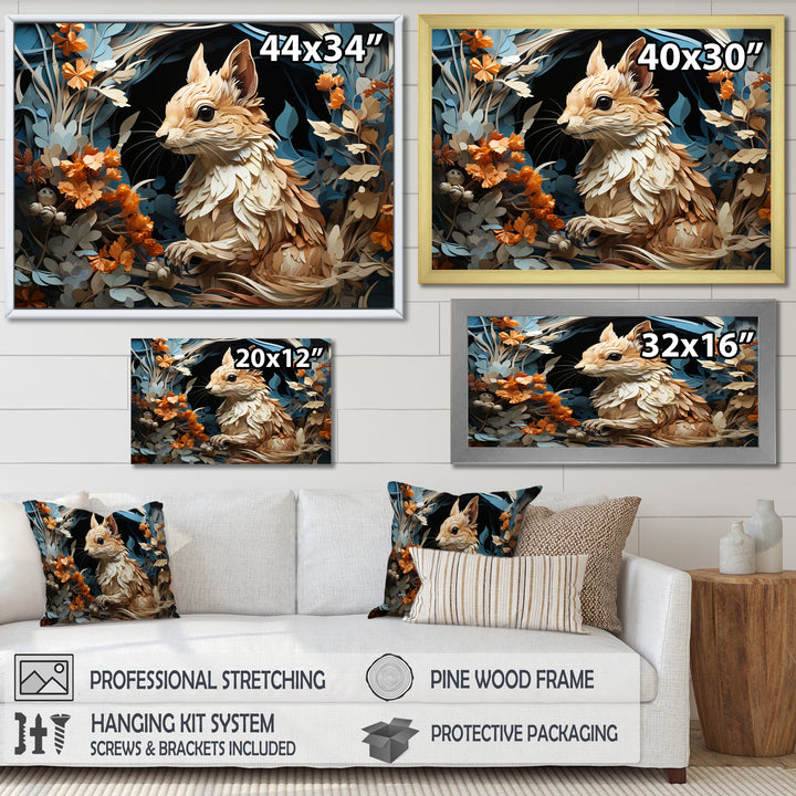 Minimalism Squirrel - Squirrel Home Decor Art