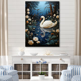 Swan In The Night - Swans Wall Art Prints