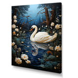 Swan In The Night - Swans Wall Art Prints
