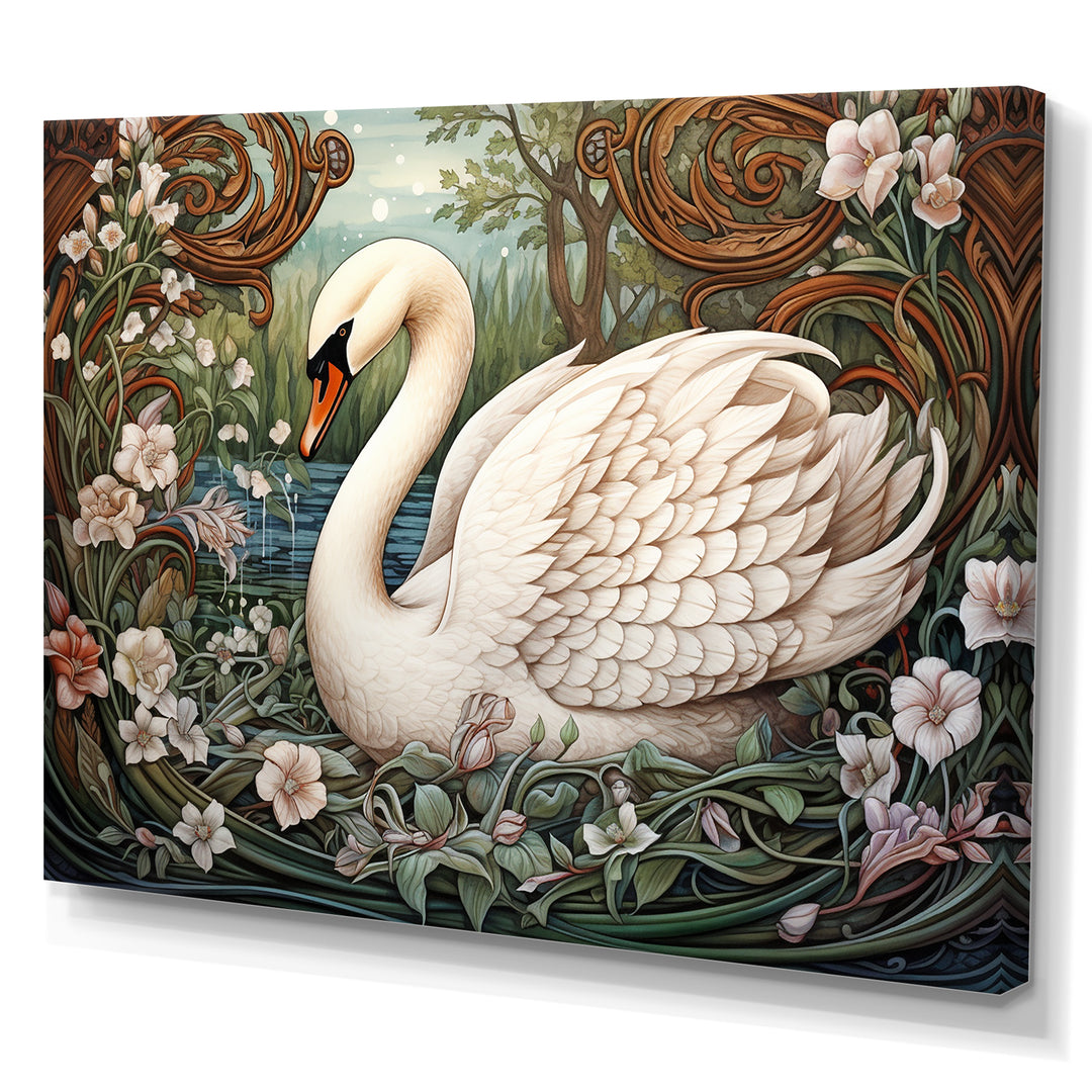 Swans Majesty Horizon - Swans Home Decor Art