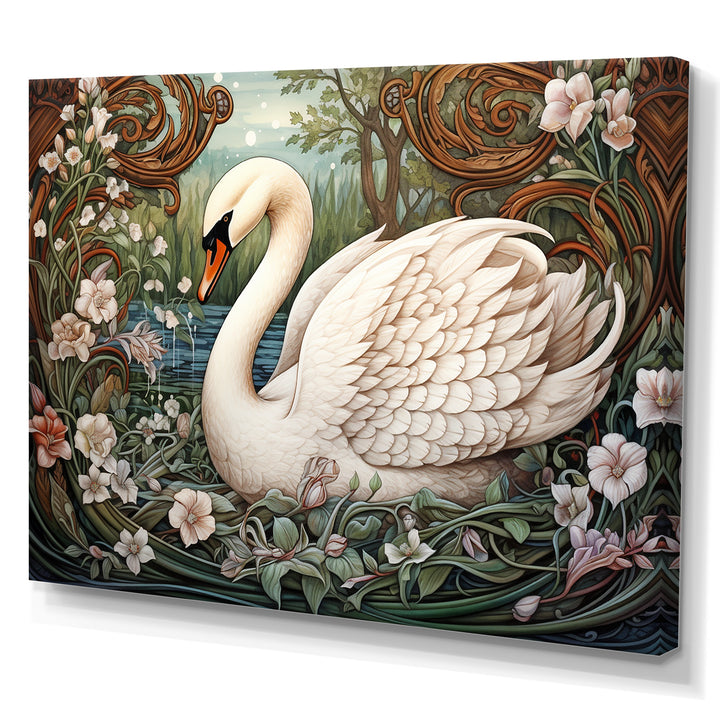 Swans Majesty Horizon - Swans Home Decor Art