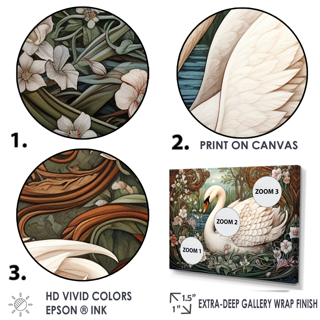 Swans Majesty Horizon - Swans Home Decor Art