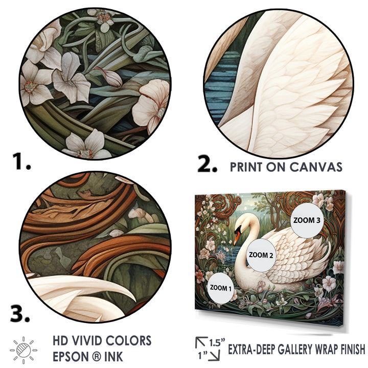 Swans Majesty Horizon - Swans Home Decor Art