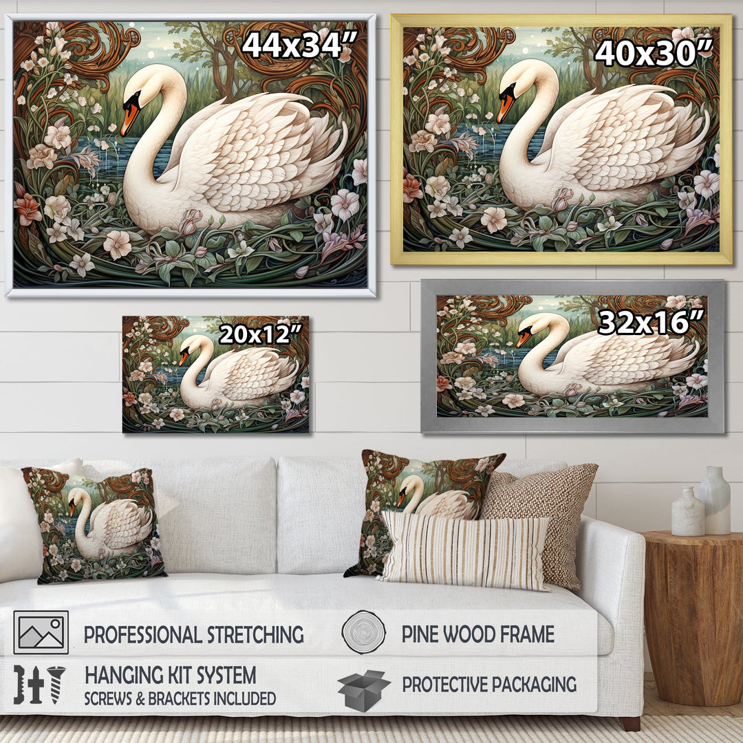 Swans Majesty Horizon - Swans Home Decor Art