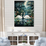 Swans Eternal Love - Swans Living Room Wall Art