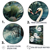 Swans Eternal Love - Swans Living Room Wall Art