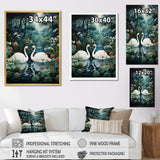 Swans Eternal Love - Swans Living Room Wall Art