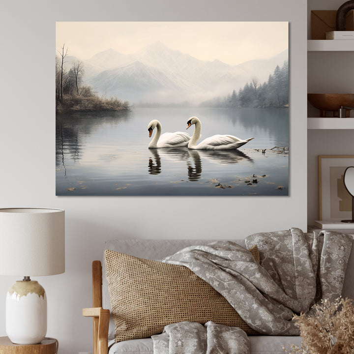 The Swans Odyssey - Swans Canvas Wall Art