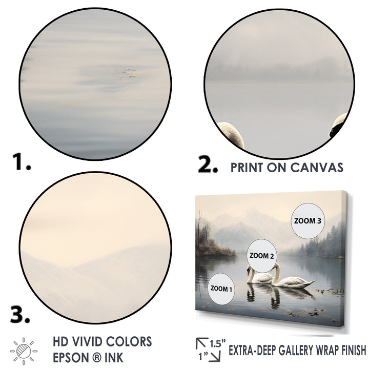 The Swans Odyssey - Swans Canvas Wall Art