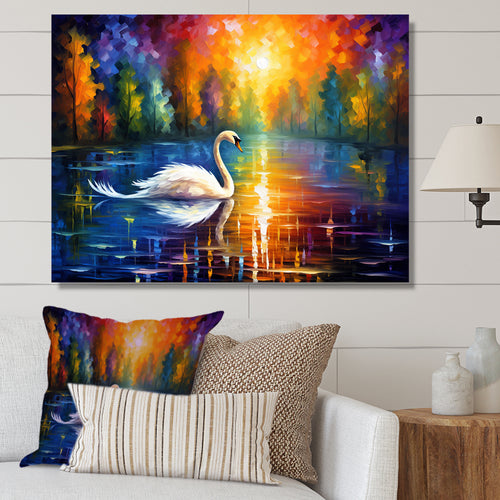 The Swans Reverie By The Lake - Swans Wall Art Prints