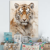 Minimalism Beige Tiger - Beige Tiger Wall Art
