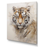 Minimalism Beige Tiger III - Animals Canvas Wall Art