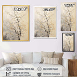 Beige Trees Oak Solitude I - Floral Canvas Wall Art