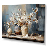 Pottery And Flowers Still Life I - Landscapes Canvas Wall Art