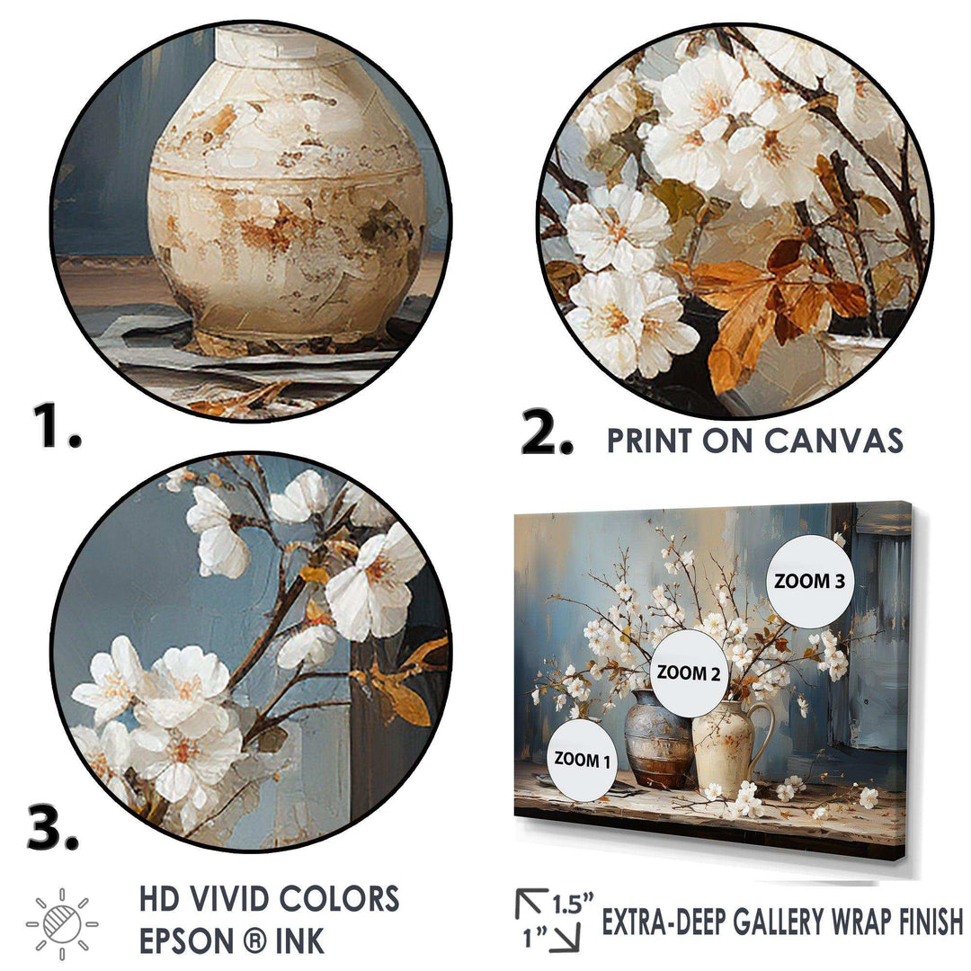Designart Pottery And Flowers Still Life I - Landscapes Canvas Wall Art