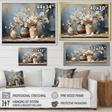 Pottery And Flowers Still Life I - Landscapes Canvas Wall Art