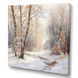 Trees Charm In Winter - Landscapes Canvas Wall Art