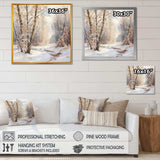 Trees Charm In Winter - Landscapes Canvas Wall Art