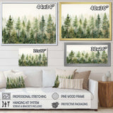 Pine Trees Minimalism Dream - Landscapes Canvas Wall Art