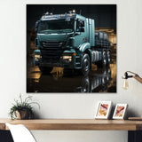 Abstract 53Ft Truck Harmony - Truck Canvas Wall Art