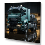 Abstract 53Ft Truck Harmony - Truck Canvas Wall Art