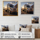 Route 66 Truck Delivery - Truck Canvas Wall Art