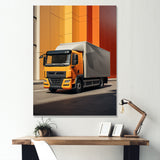 Contemporary Cubic 53Ft Truck - Truck Canvas Wall Art
