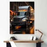Contemporary Moving Truck - Truck Canvas Wall Art