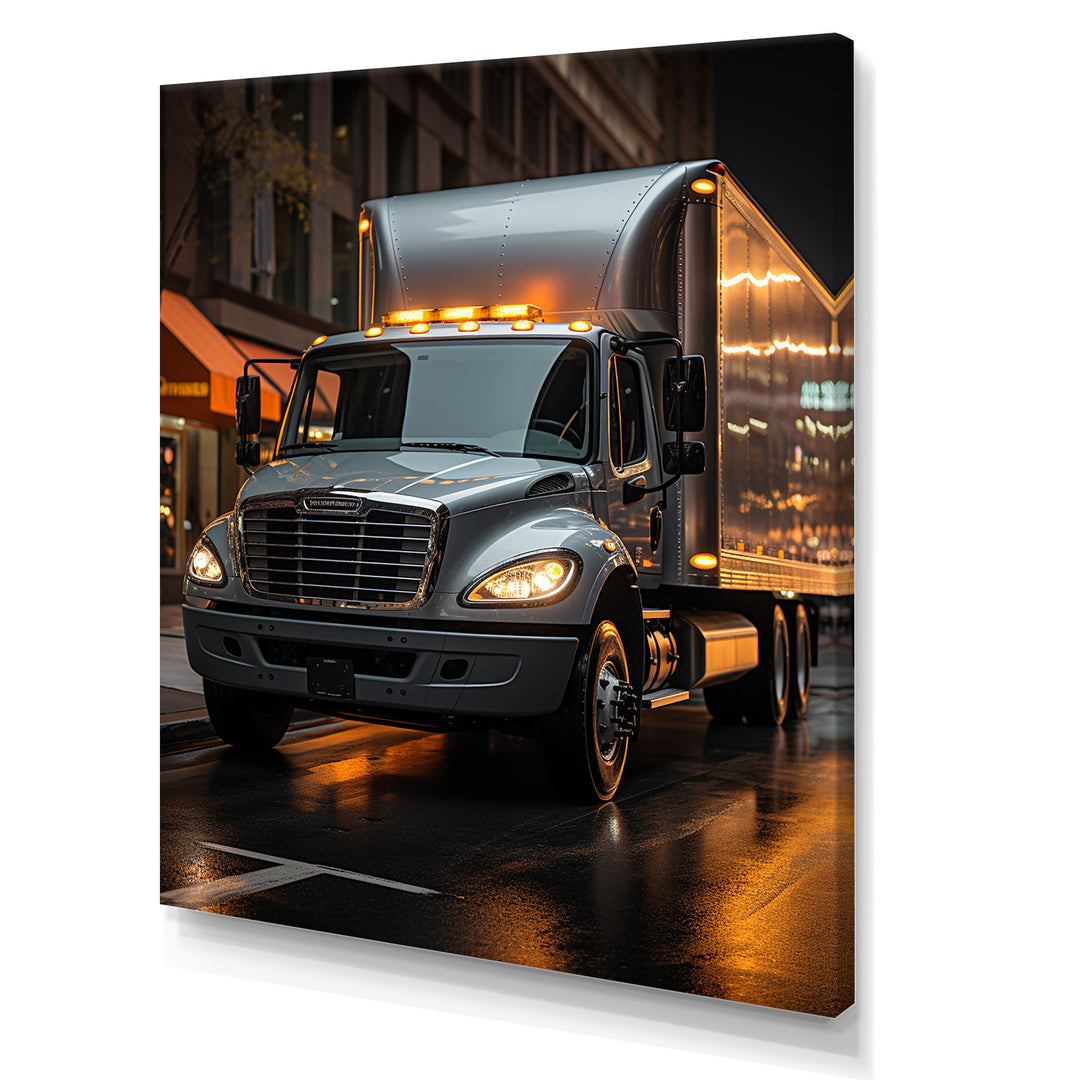 Contemporary Moving Truck - Truck Canvas Wall Art
