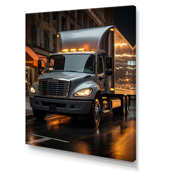 Contemporary Moving Truck - Truck Canvas Wall Art