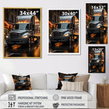 Contemporary Moving Truck - Truck Canvas Wall Art