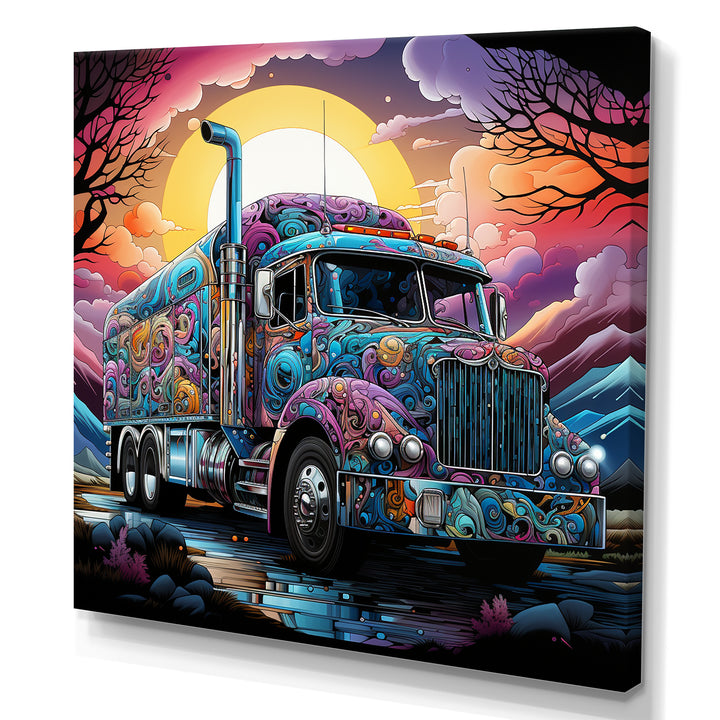 Fantasy Truck Adventure - Truck Canvas Wall Art