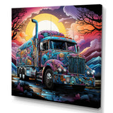 Fantasy Truck Adventure - Truck Canvas Wall Art