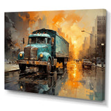 Brown 1930S Delivery Truck I - Transportation Canvas Wall Art