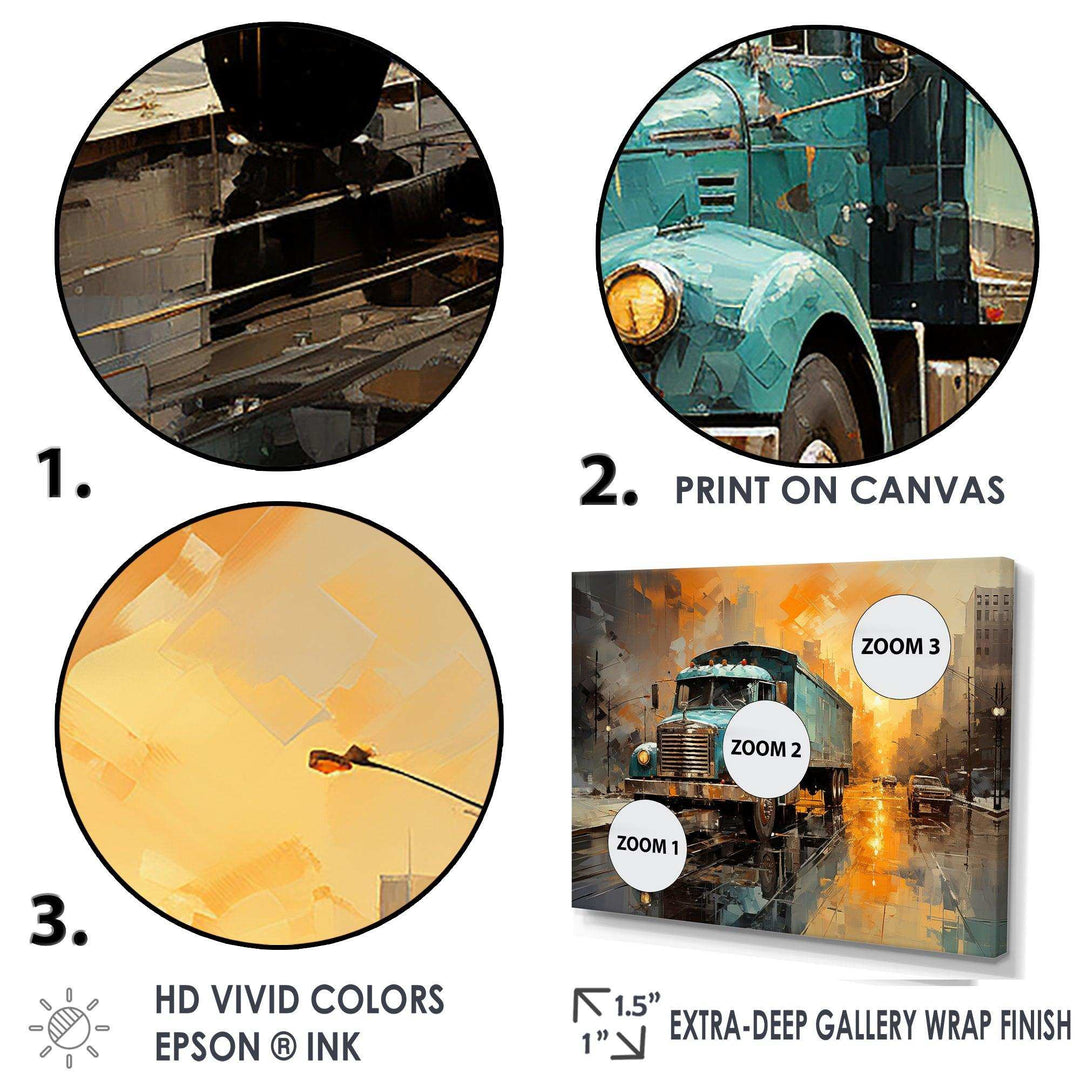 Brown 1930S Delivery Truck I - Transportation Canvas Wall Art