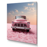 Romanticism Pink Truck Photo - Truck Canvas Wall Art