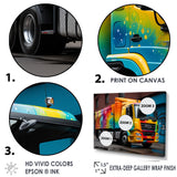 Urban Delivery Truck Graffiti - Truck Canvas Wall Art