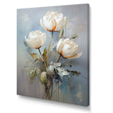 Gray Tulip Quiet Stand I - Floral Canvas Wall Art