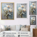 Gray Tulip Quiet Stand I - Floral Canvas Wall Art