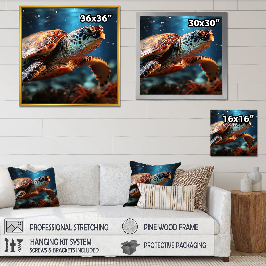 Abstract Harmony - Turtle Bedroom Wall Art