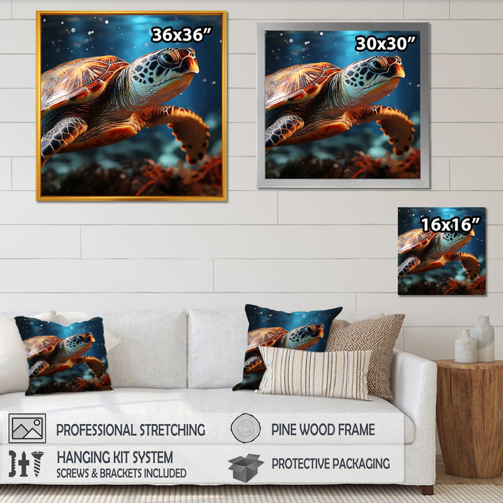 Abstract Harmony - Turtle Bedroom Wall Art