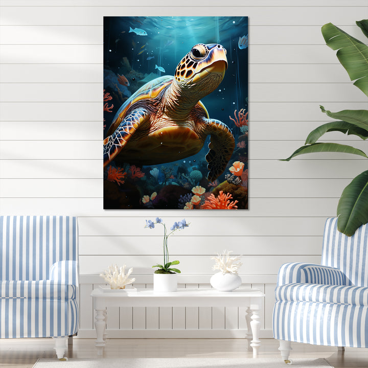 Whimsical Ocean Explorer - Turtle Wall Decor