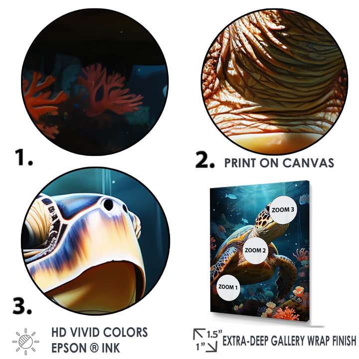Whimsical Ocean Explorer - Turtle Wall Decor