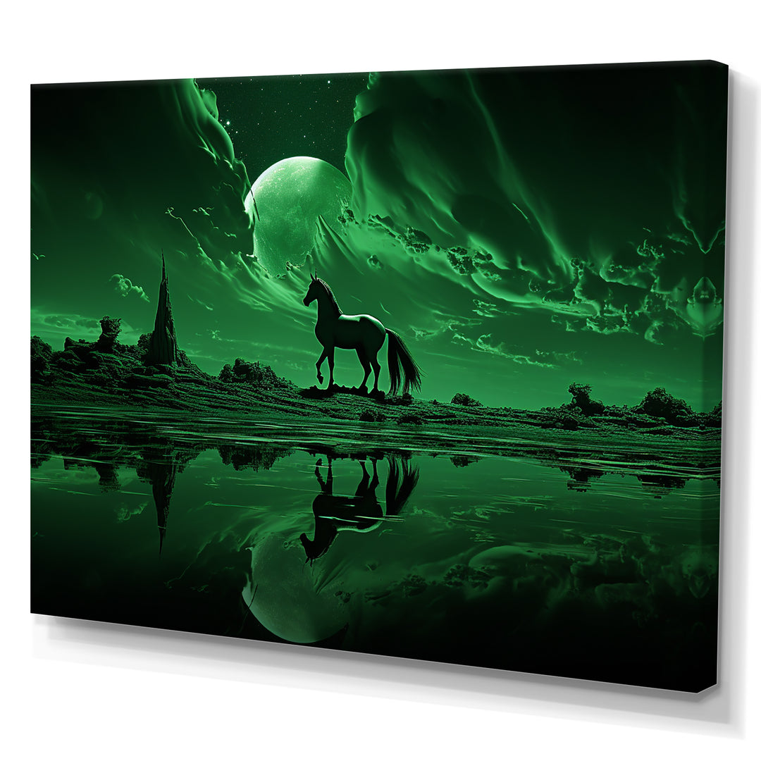 Emerald Enigma Mystical Horse - Horse Wall Art Prints