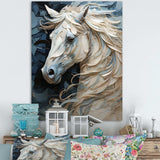 Luscious Horse  Fantasy Hair II - Animals Canvas Wall Art