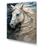 Luscious Horse  Fantasy Hair II - Animals Canvas Wall Art